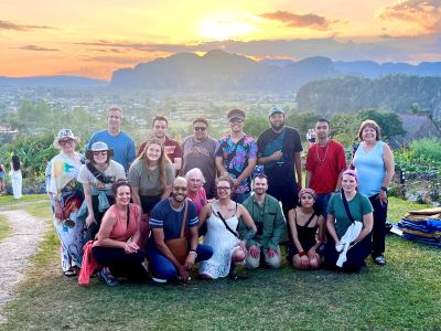 Academic travel group in Cuba